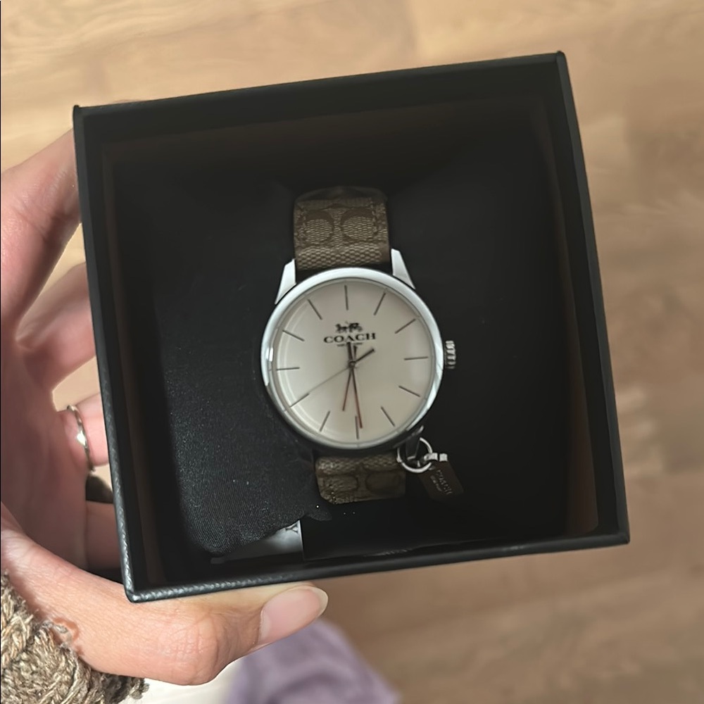 Coach Watch with Taupe Strap and Silver Dial - Picture 3 of 7